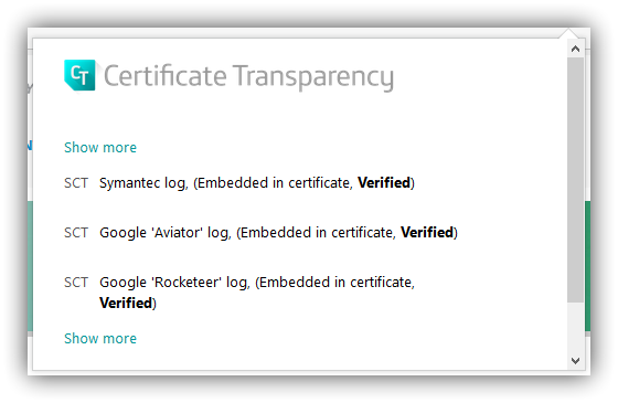 Certificate Transparency Checker - Extension Firefox