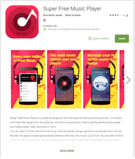 Super Free Music Player Play Store