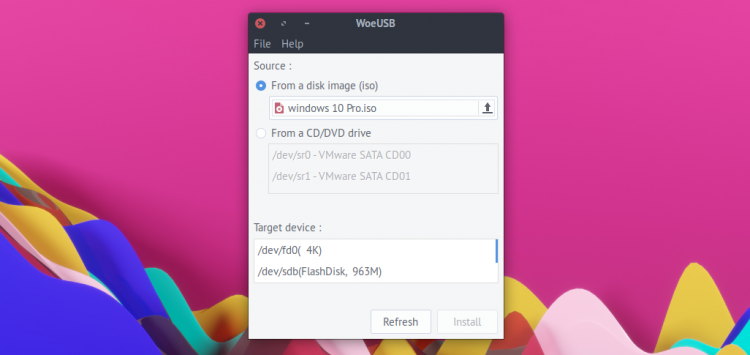 woeUSB crea USBs bootables de forma sencilla