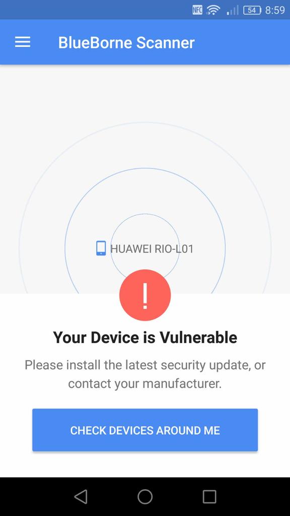 Vulnerabilidad BlueBorne - Android Infectado