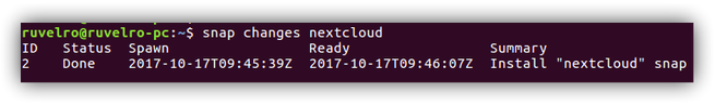 Snap Nextcloud Ubuntu