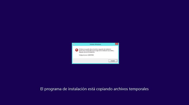 Error actualizar Windows 10