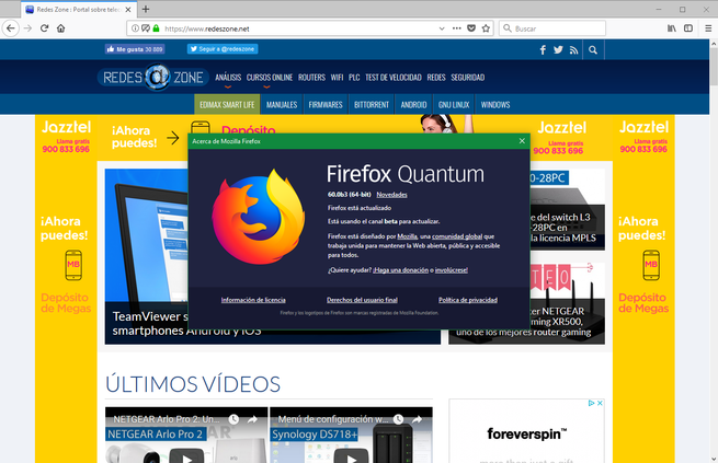 Firefox 60 ESR Beta