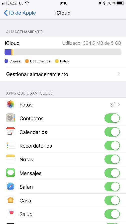 Mensajes iCloud iOS 11.4