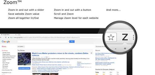 Extensión Zoom para Google Chrome
