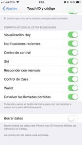 iOS 11.4 activar borrado de datos