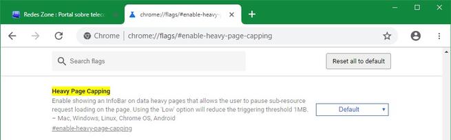 Heavy Page Capping Flag Google Chrome