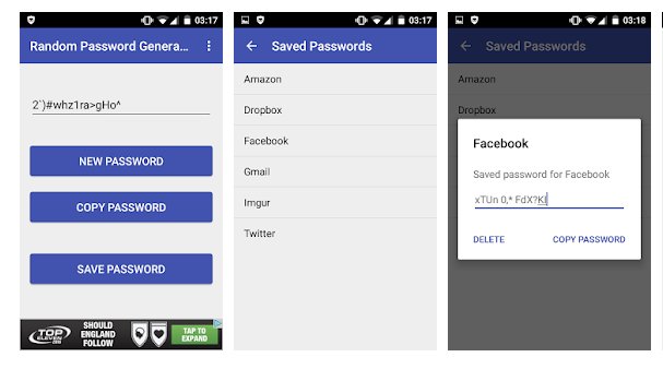 Cómo genrar contraseñas seguras en Android con Random Password Generator