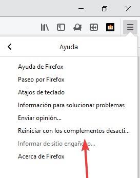 Reiniciar Firefox Modo Seguro