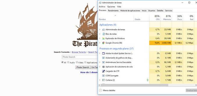 The Pirate Bay mina criptomonedas