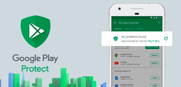 Resultado de imagen de Google Play Protect