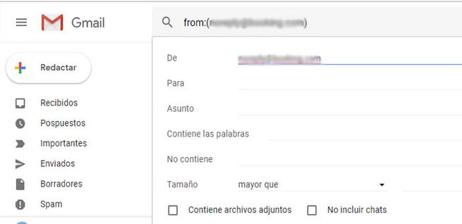 Bloquear mensajes en Gmail