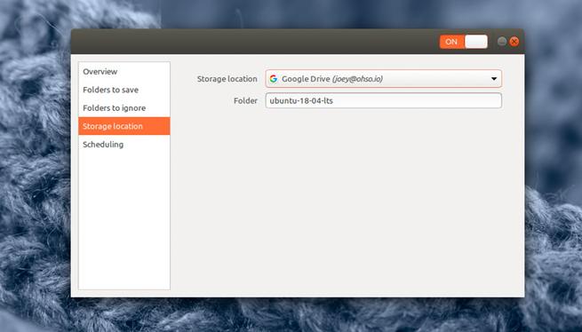 Deja Dup copias de seguridad Ubuntu en Google Drive
