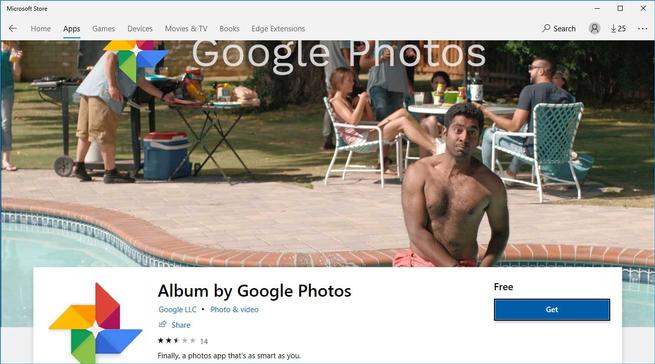 Album by Google Photos fake app Store W10