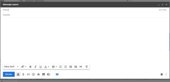Dropbox integrado en Gmail
