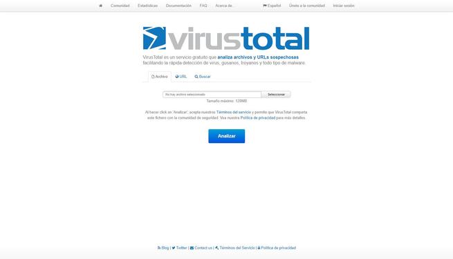 Captura VirusTotal