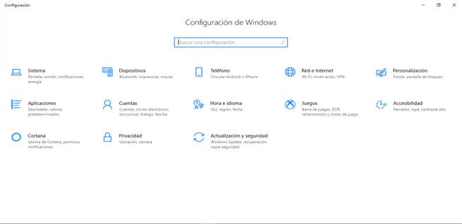 Configuración de cuentas en Windows