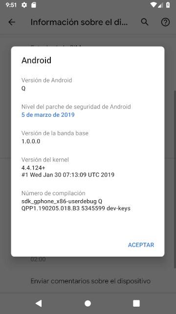 Android Q Info