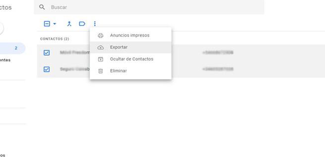 Importar y exportar contactos en Gmail