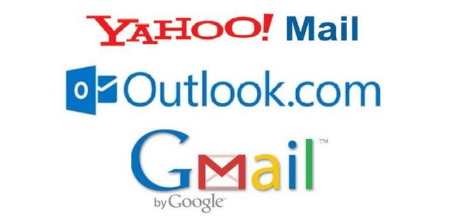 Outlook, Yahoo y Gmail