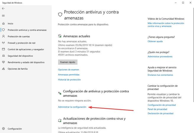 Protección contra alteraciones - Windows Defender - 2