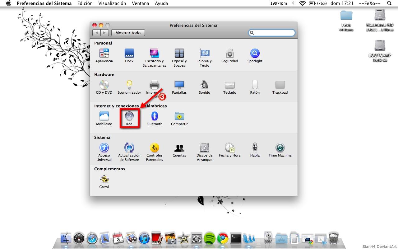 IP Fija MAC OS X