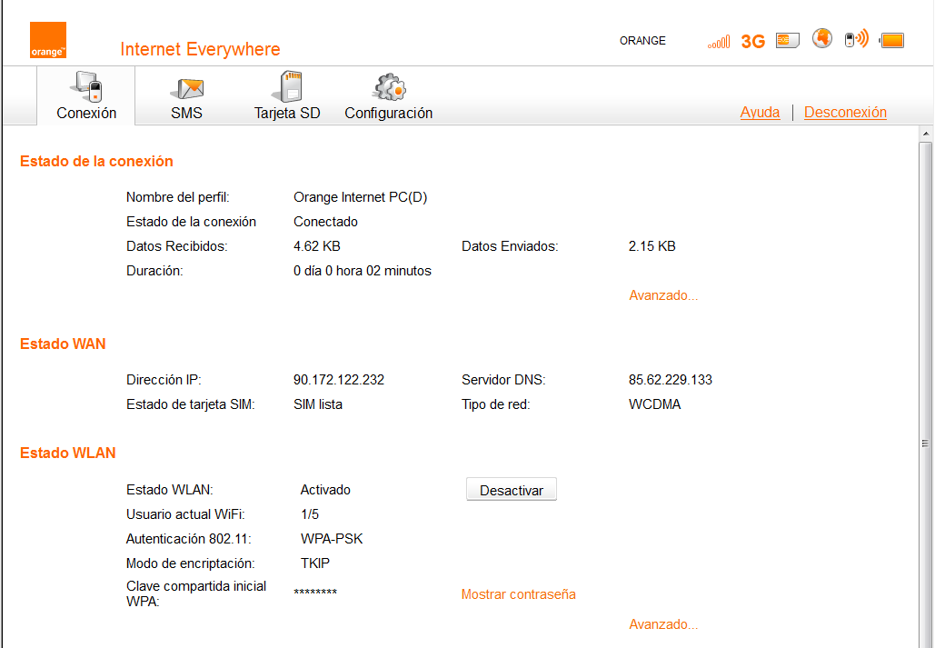 Router WiFi Orange 3: Manual de configuración