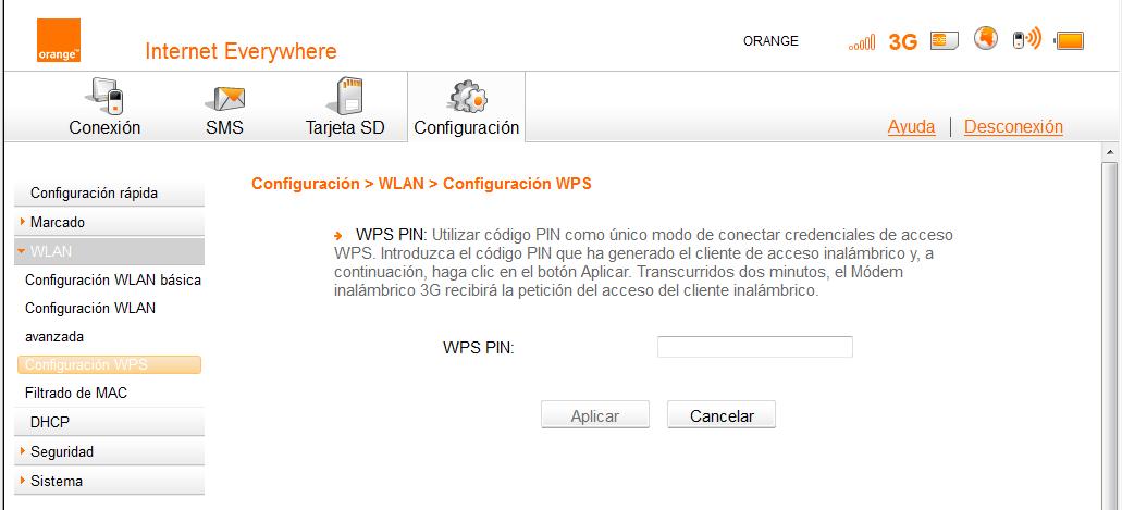 Router WiFi Orange 3: Manual de configuración